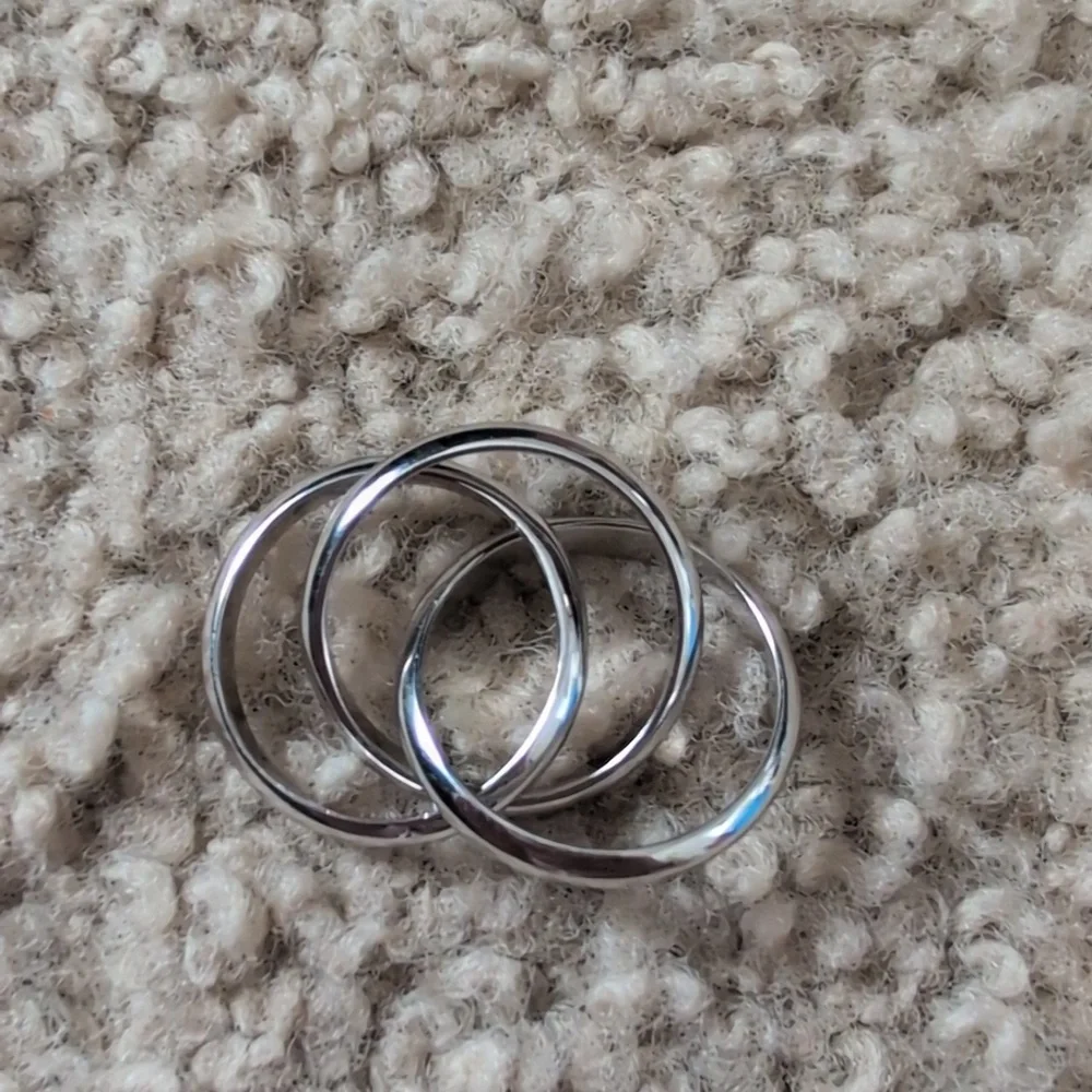s925 13-14 stacking interlock rings - Picture 6 of 6